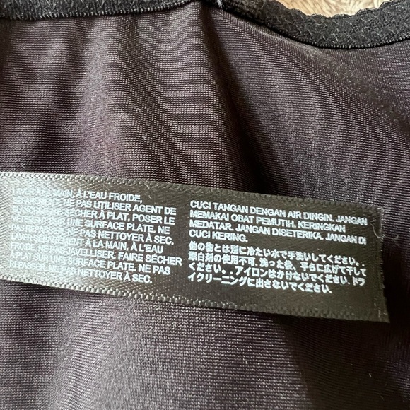 NWT Vintage Y2K Bebe Brown Feather Embellished Black Bustier - Picture 11 of 11